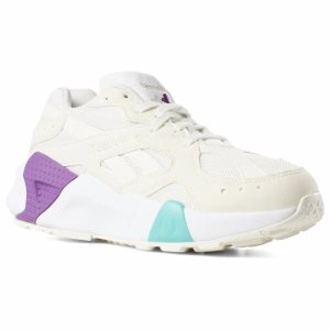 Reebok Aztrek Double Turnschuhe Damen - Weiß/Türkis - DE 628-KQH